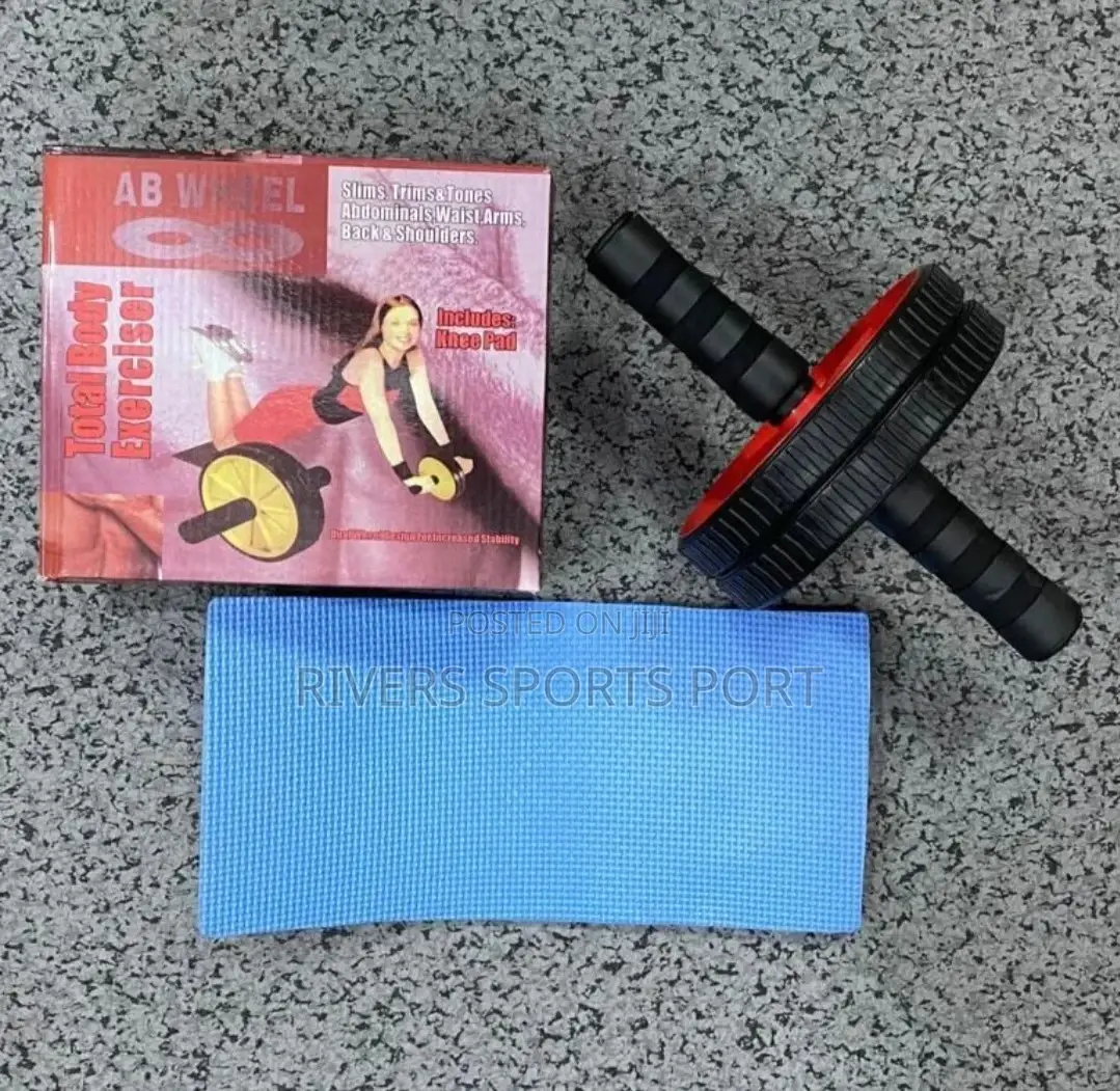 Home Gym Exercise Fitness Abdominal Dual Ab Wheel Roller