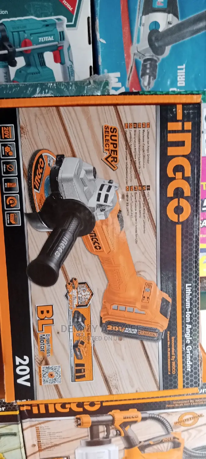 Cordless Angle Grinder Brushless Motor 20v
