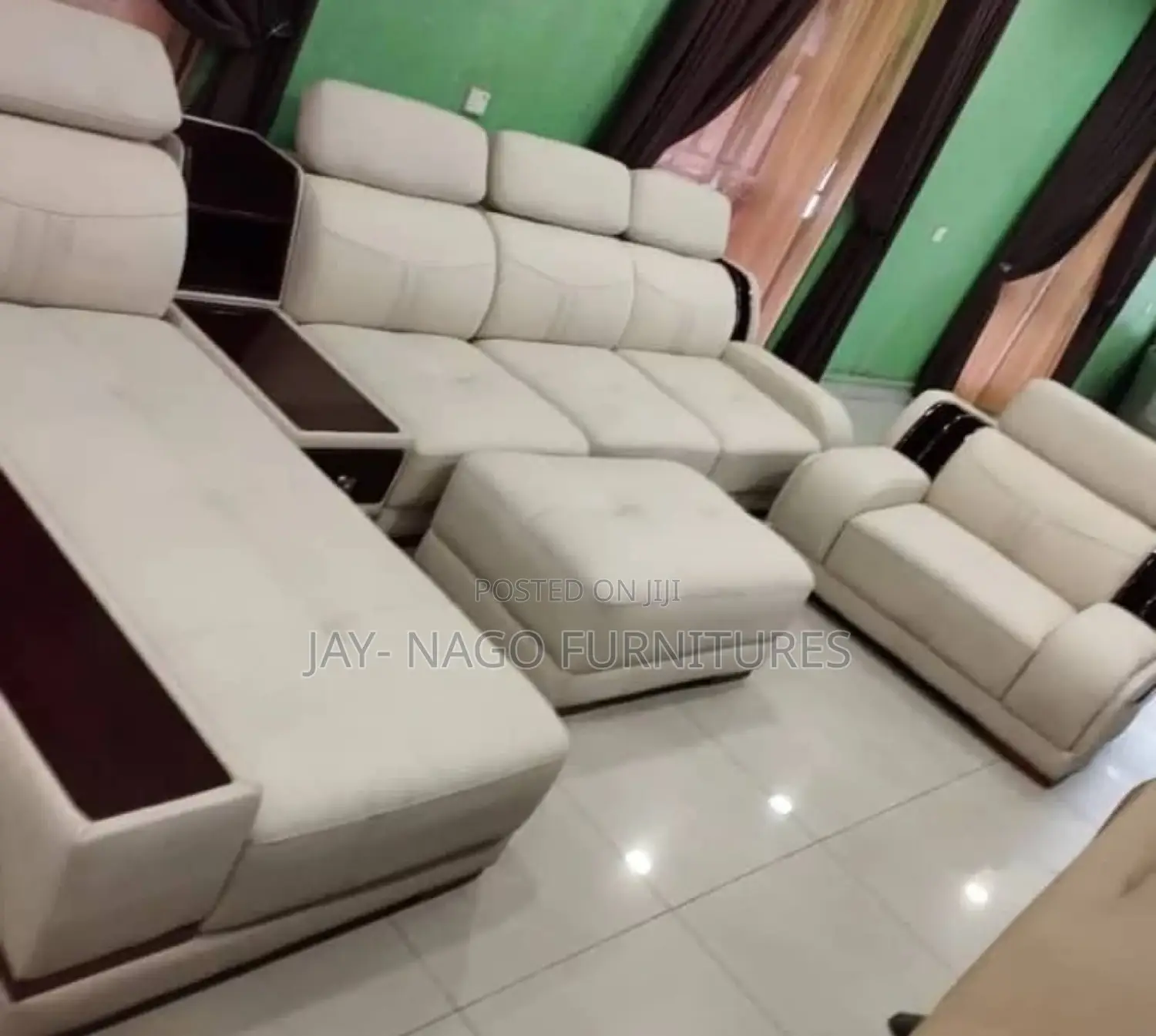 Turkish Soft Leather L Shaped Sofa Chair