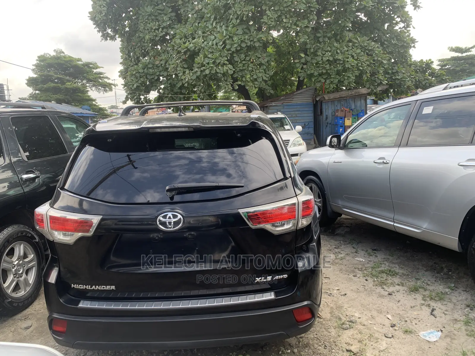 Toyota Highlander XLE V6 4x2 (3.5L 6cyl 6A) 2016 Black