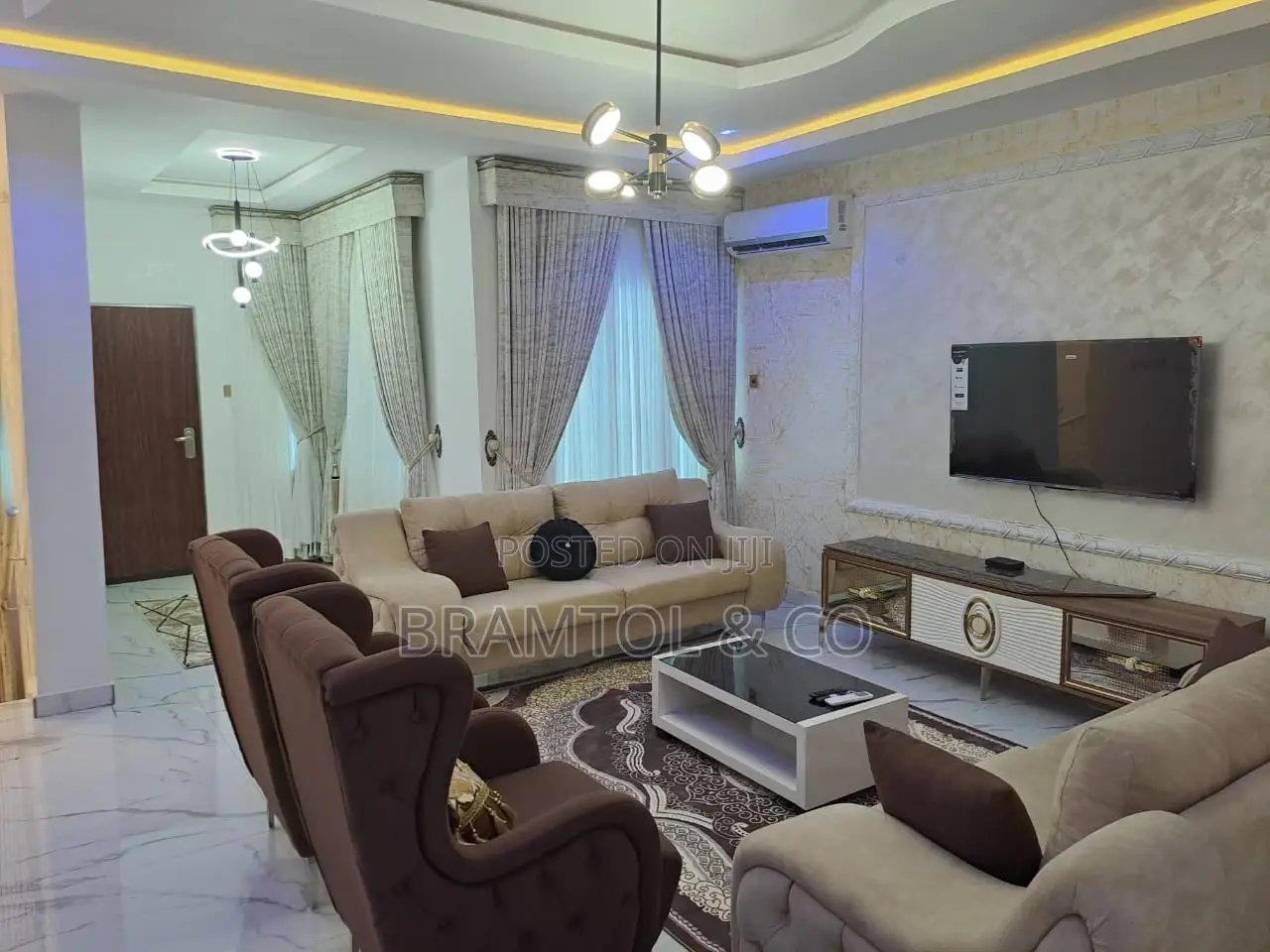Furnished 5bdrm Duplex in Idu Industrial for rent