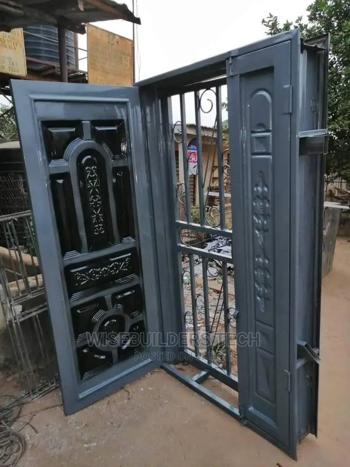 Iron Security Door With a Burglary