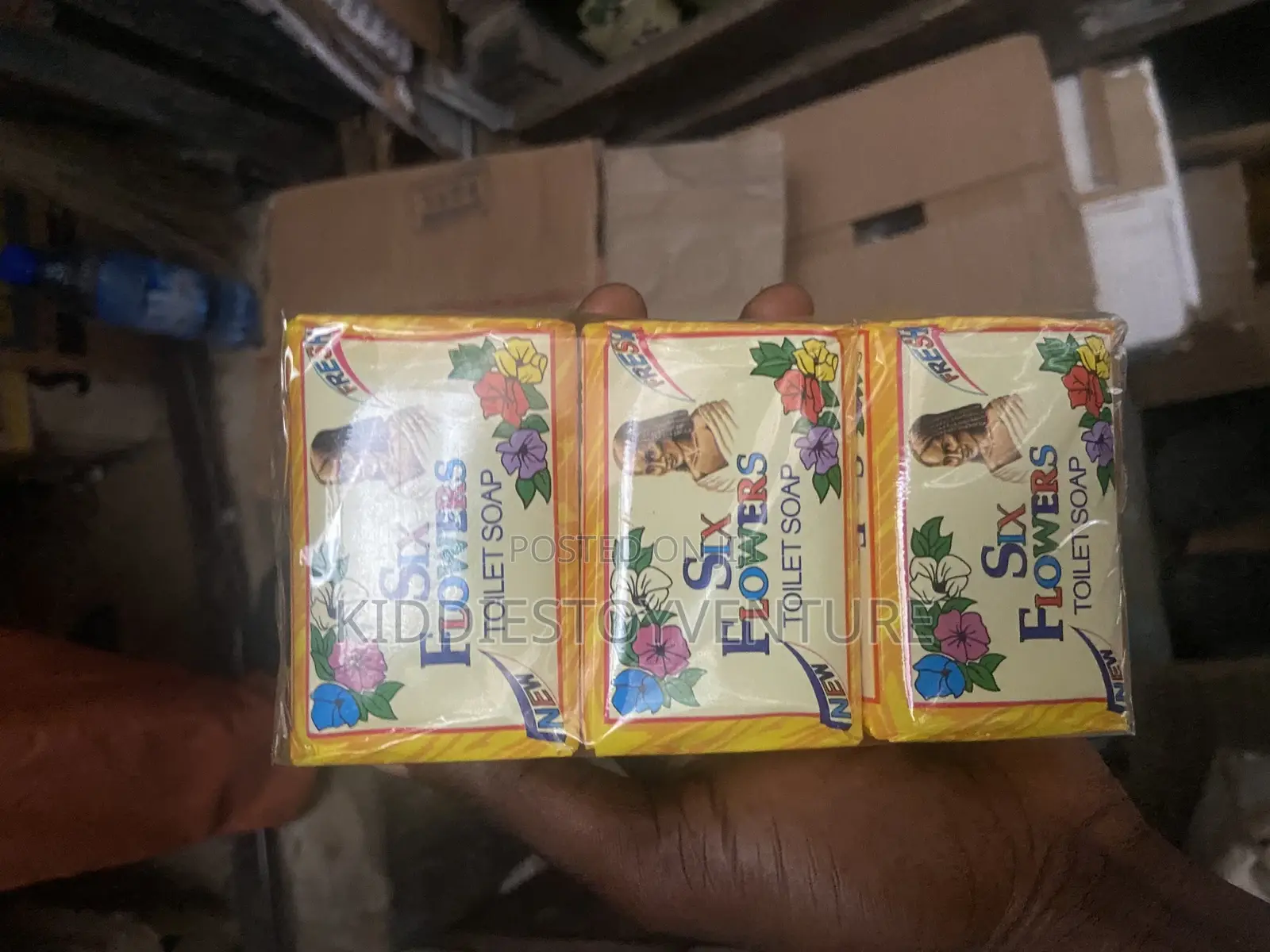 Six Flower 6pcs Soap