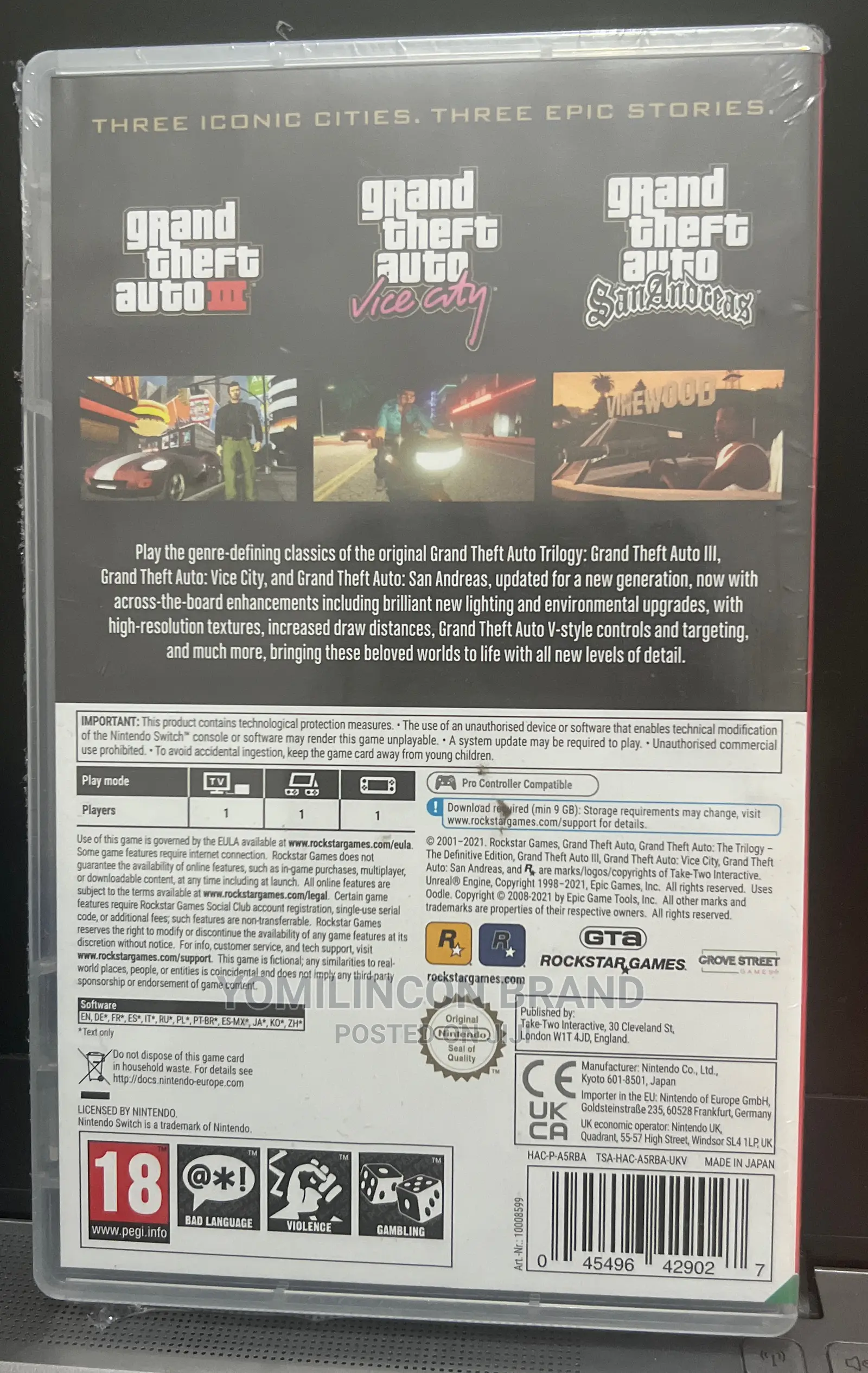 Nintendo Grand Theft Auto: The Trilogy - The Definitive Eden