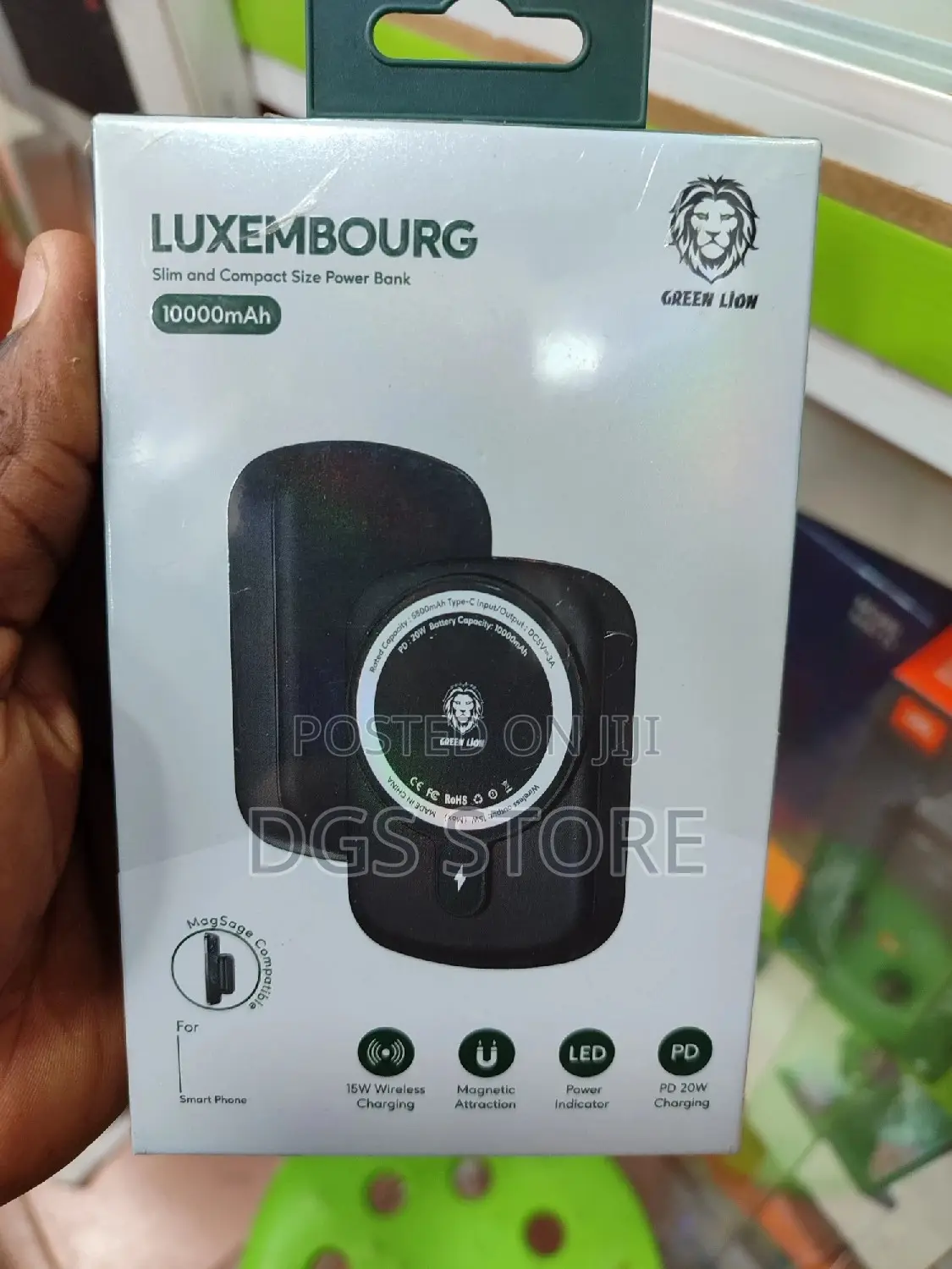 Green Lion Luxembourg Slim Compact Size 10,000mah 20w Pd