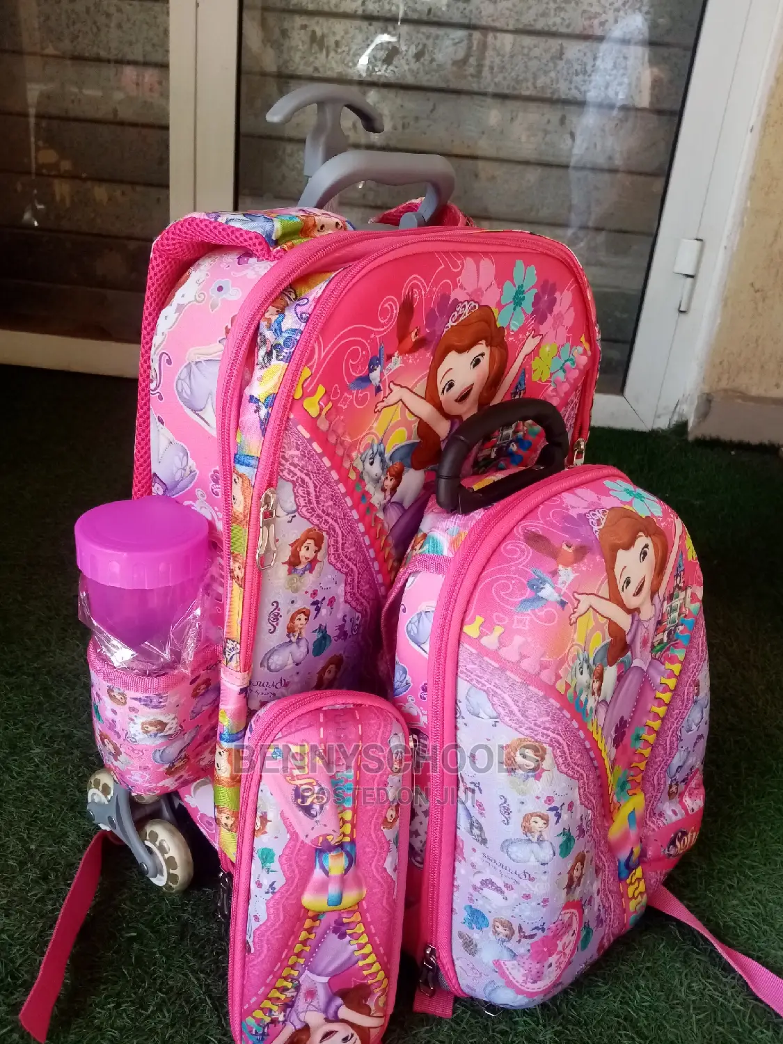 Set of 4 In1 16 Inch Sophia Kids Children Trolley School Bag