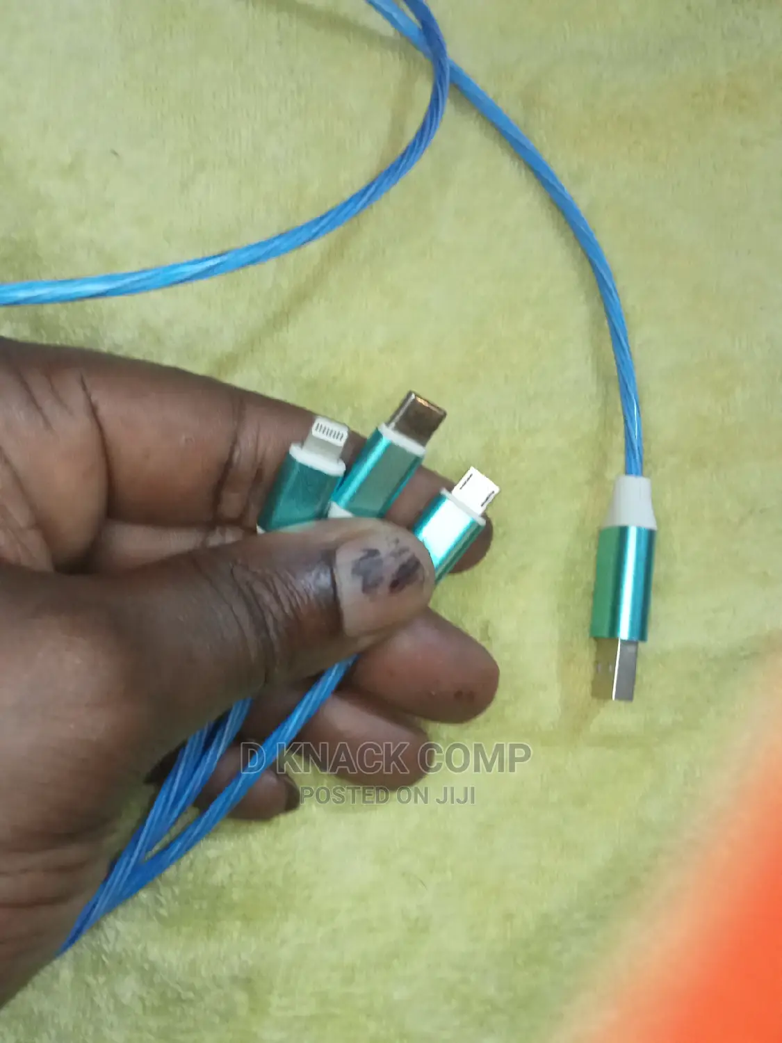3 in 1 USB Charger Cable for Mobile Phone LED