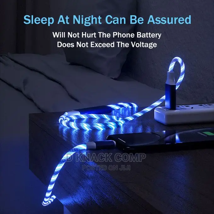 3 in 1 USB Charger Cable for Mobile Phone LED