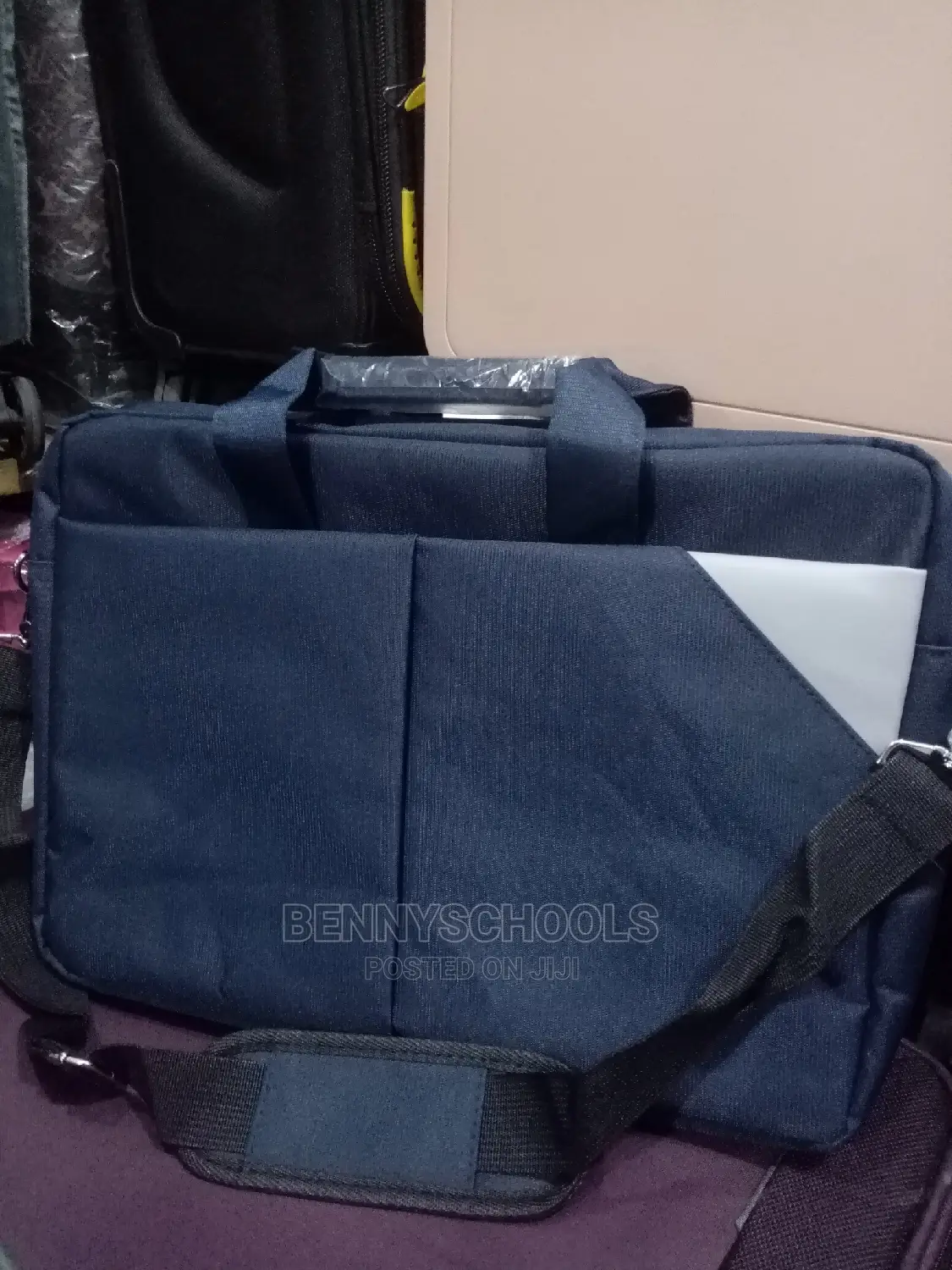Well Padded Navy Blue Laptop, Office And Conference Bag