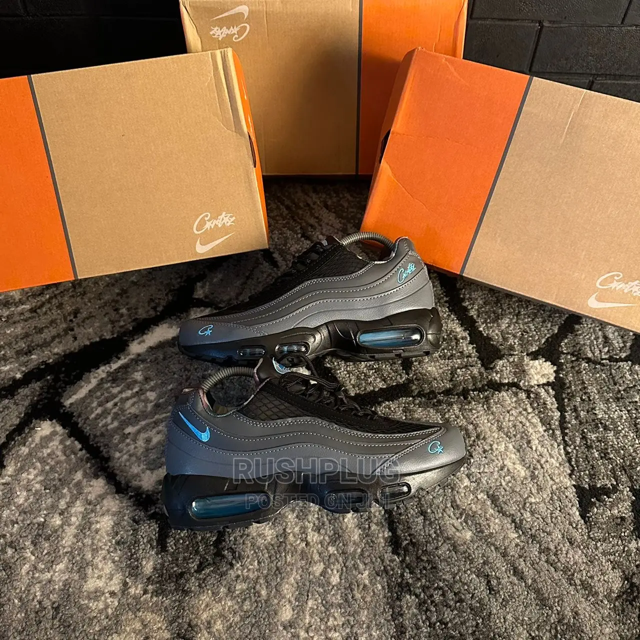 Quality Corteiz X Nike Airmax 95 "Aegean Storm”Sneakers