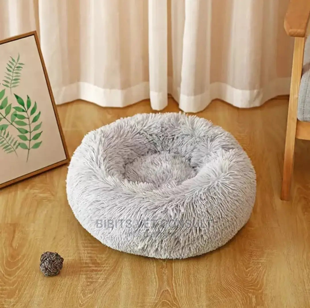 Plush Round Cat Dog Bed