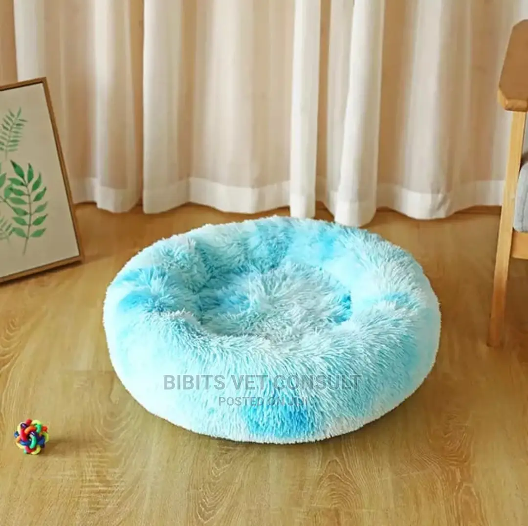 Plush Round Cat Dog Bed
