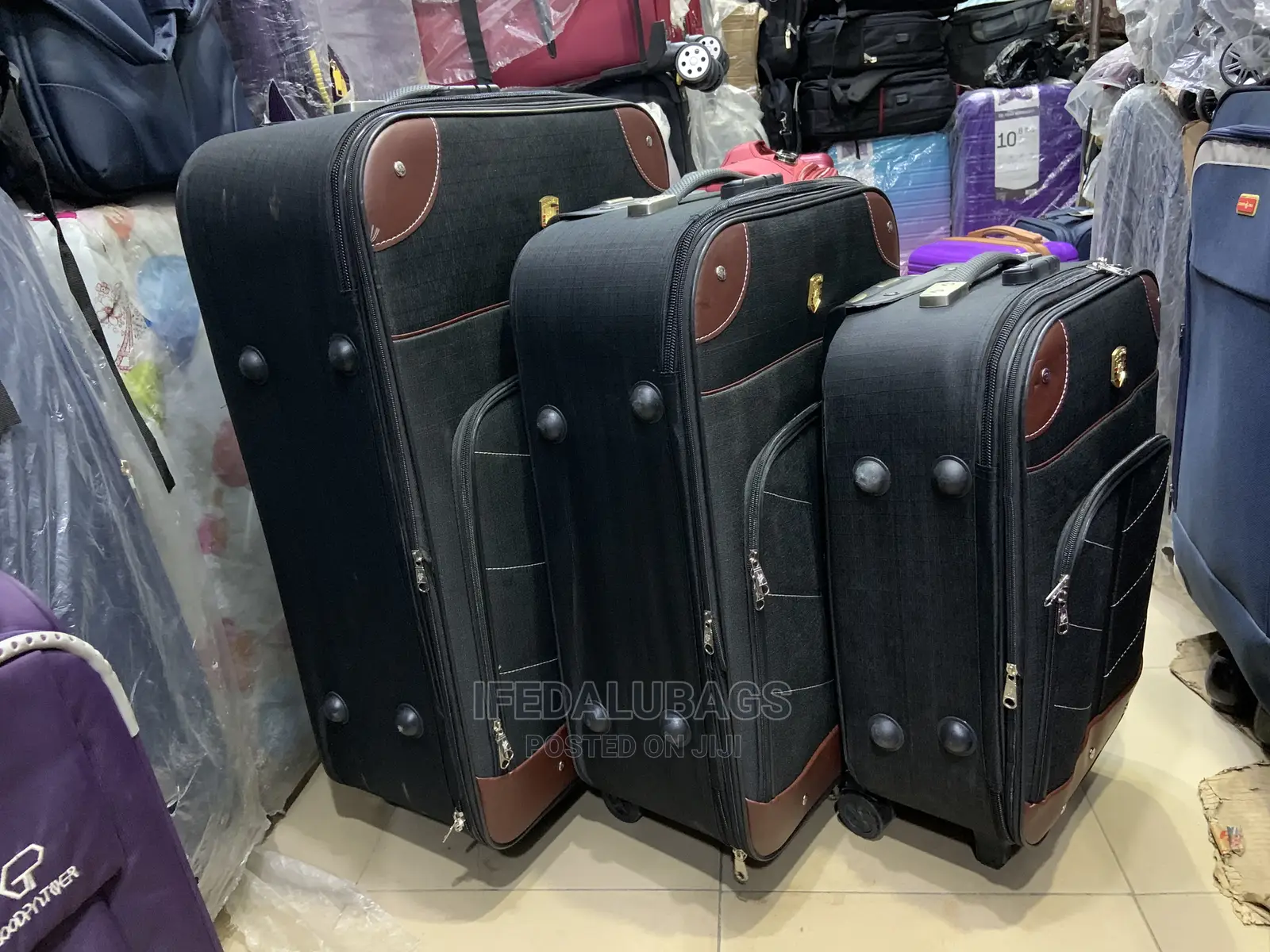 Set of Quality Light Weight Travel Luggage With Back Wheels