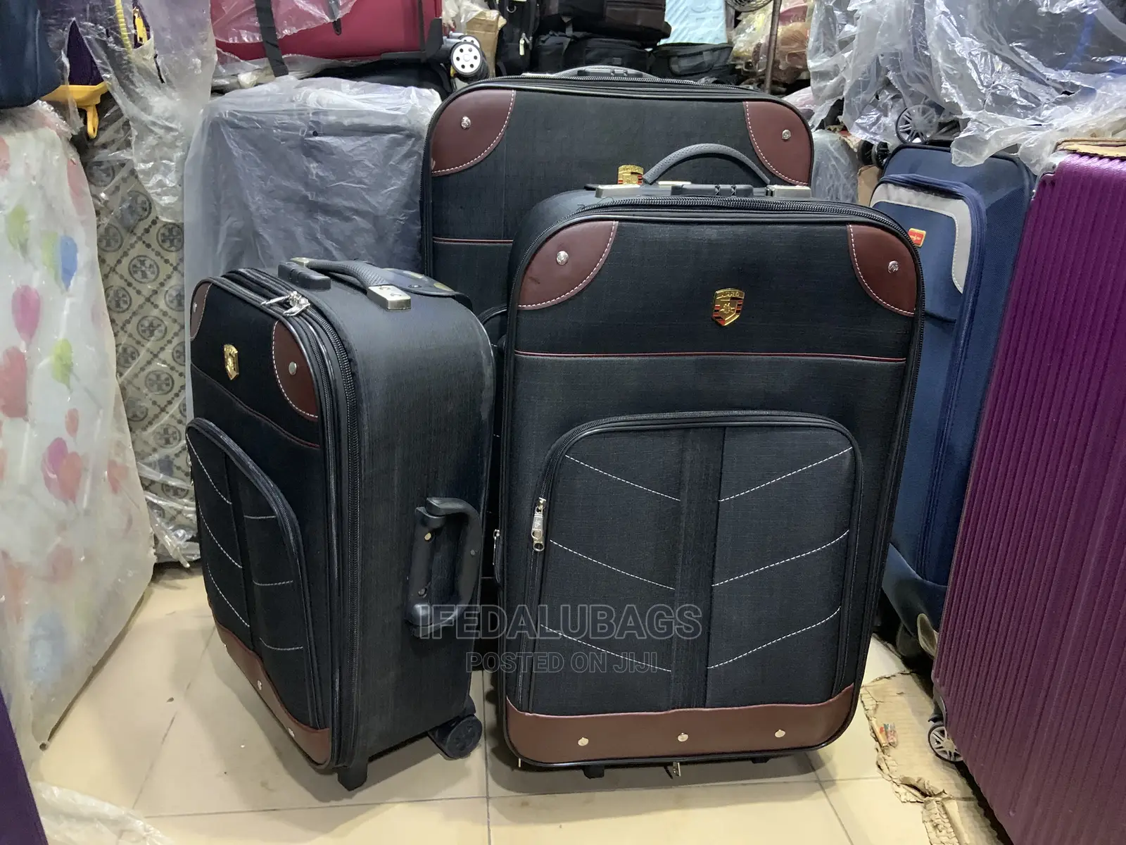 Set of Quality Light Weight Travel Luggage With Back Wheels