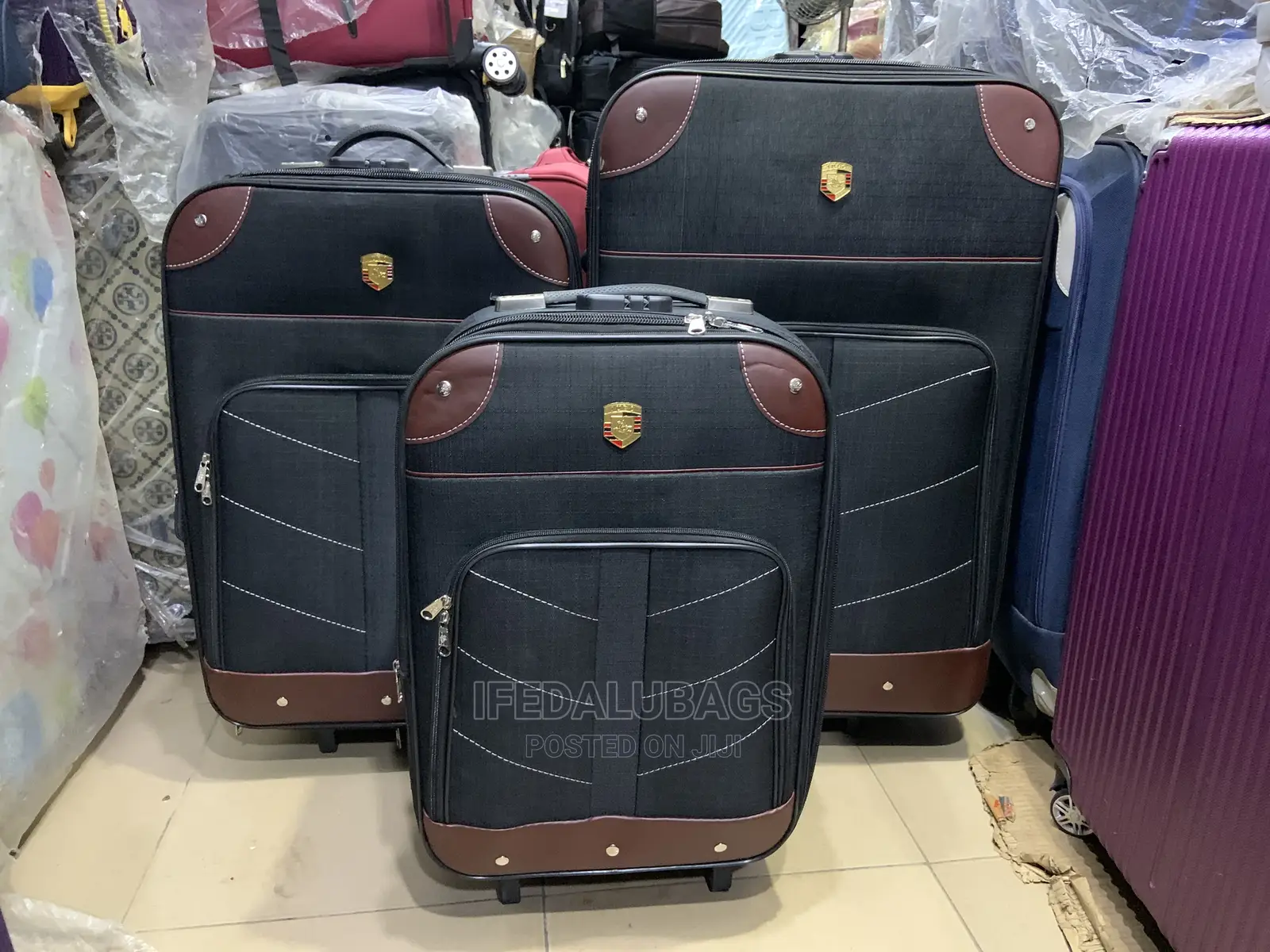 Set of Quality Light Weight Travel Luggage With Back Wheels