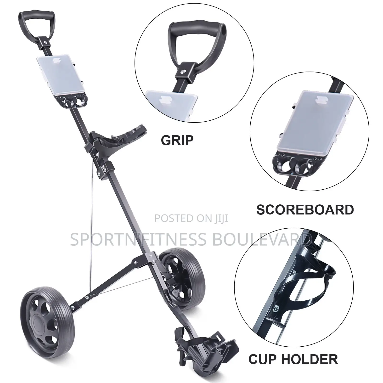 Durable Two Wheel Golf Trolley