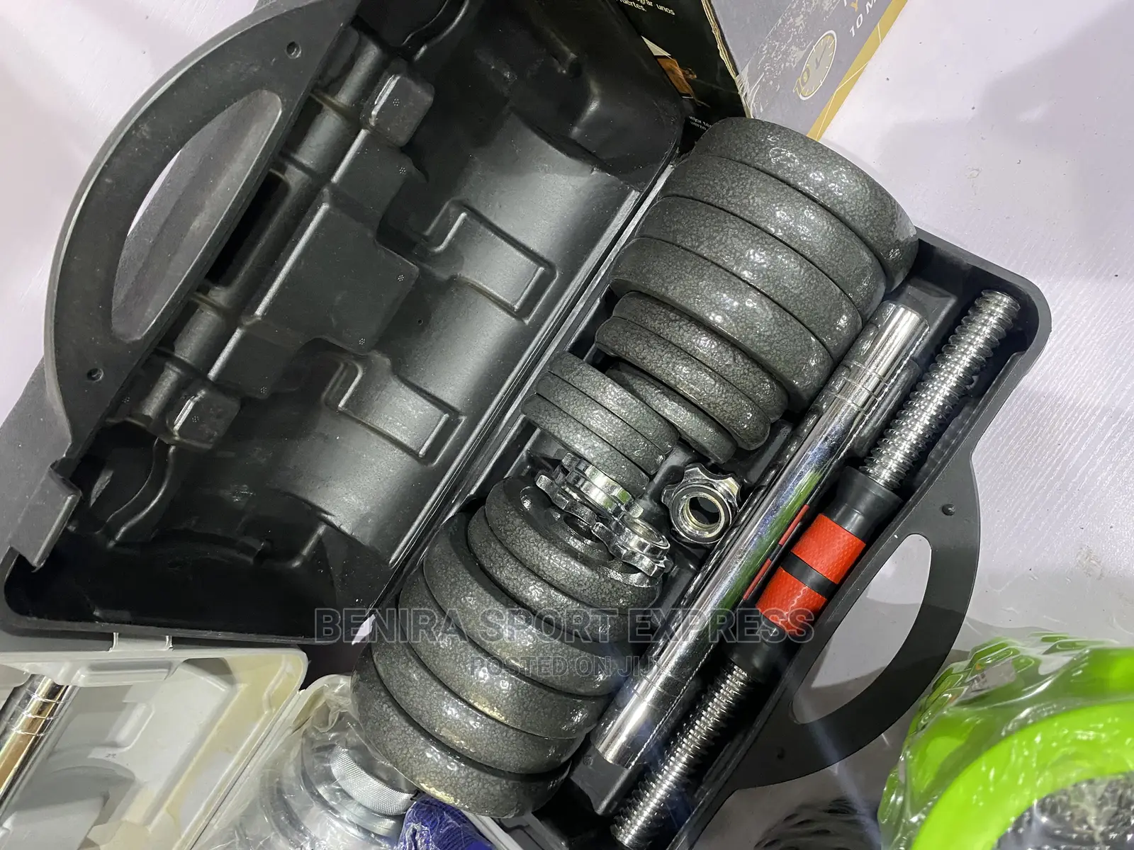 30kg Adjustable Dumbbell Set ( Black 01)