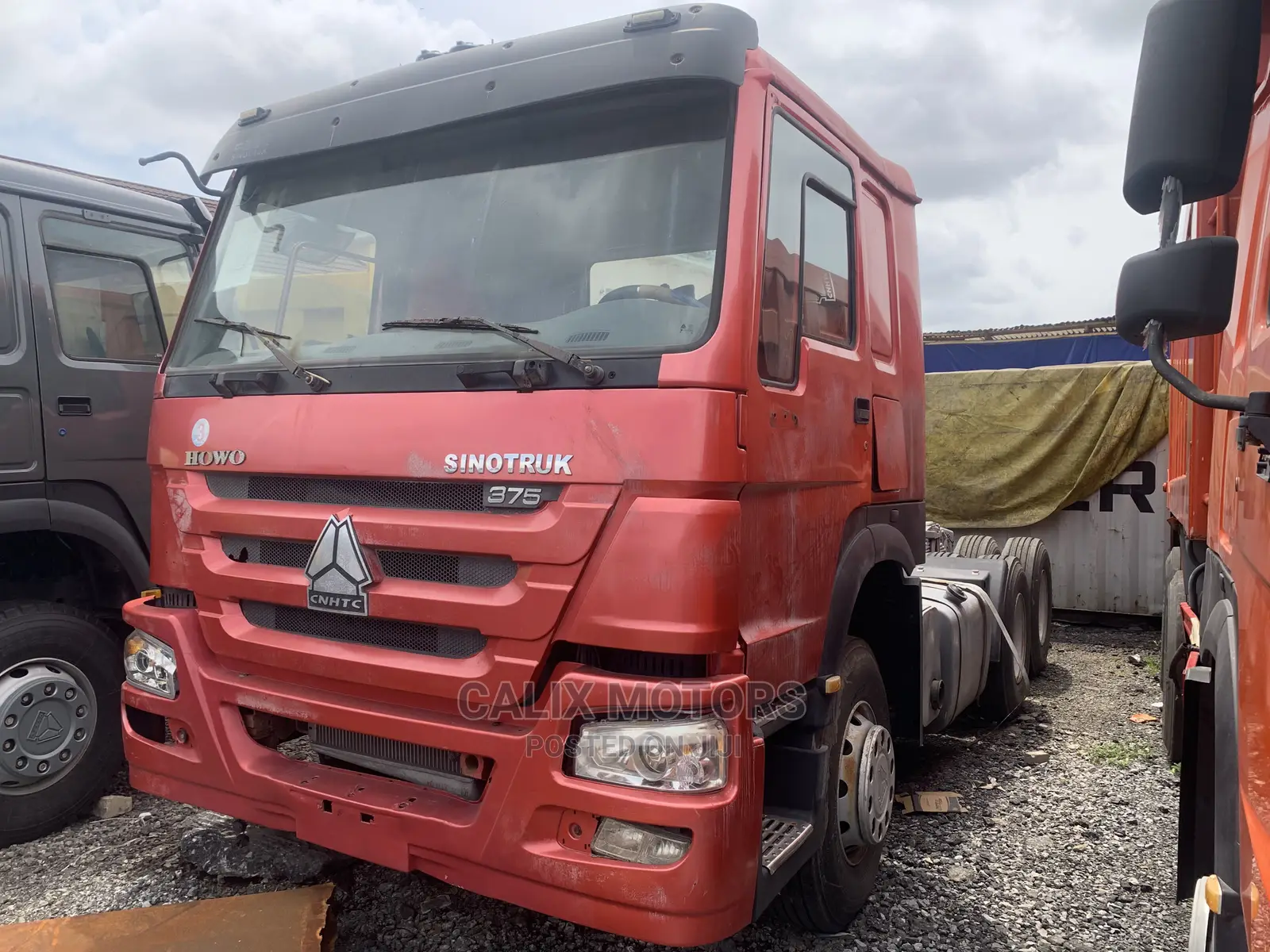 Foreign Used Howo CNHTC Truck Head Red Color