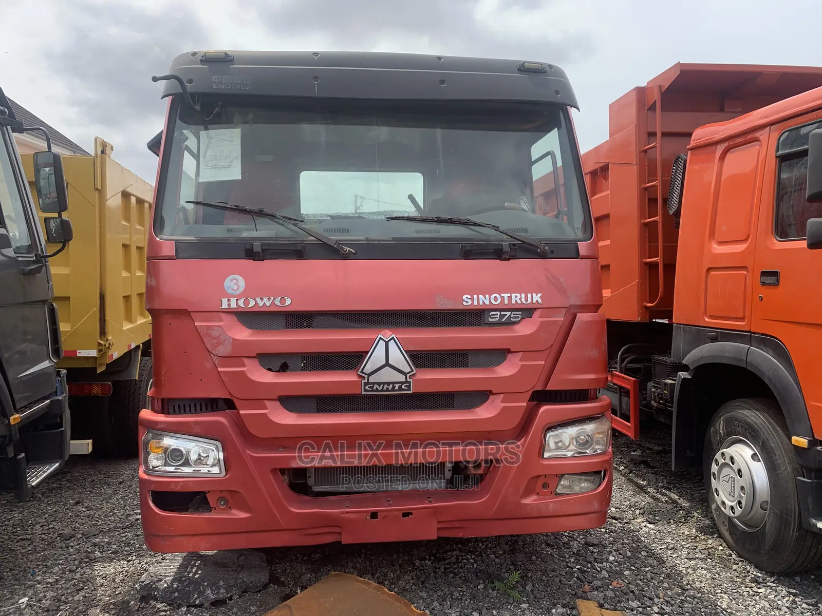 Foreign Used Howo CNHTC Truck Head Red Color