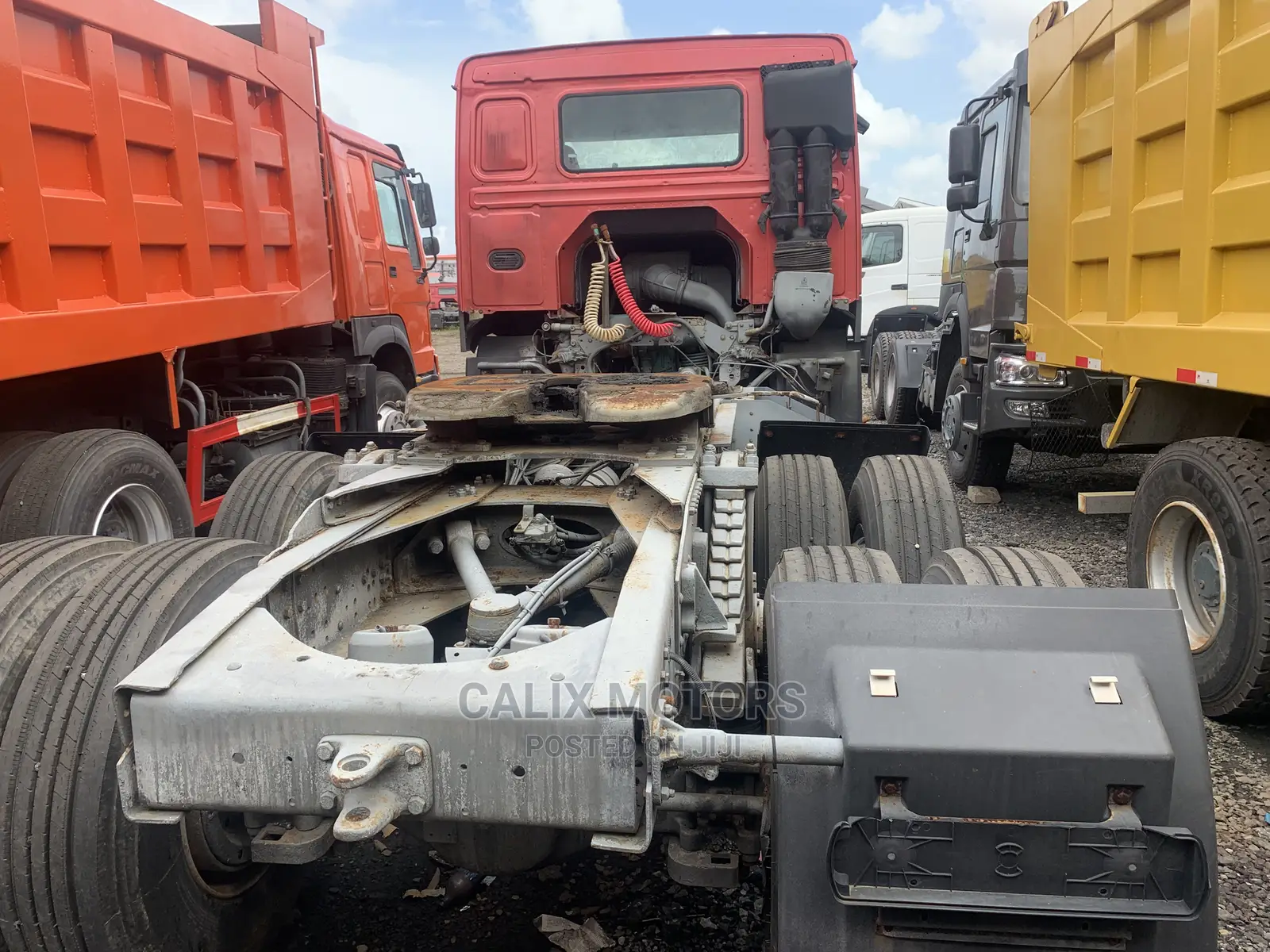 Foreign Used Howo CNHTC Truck Head Red Color