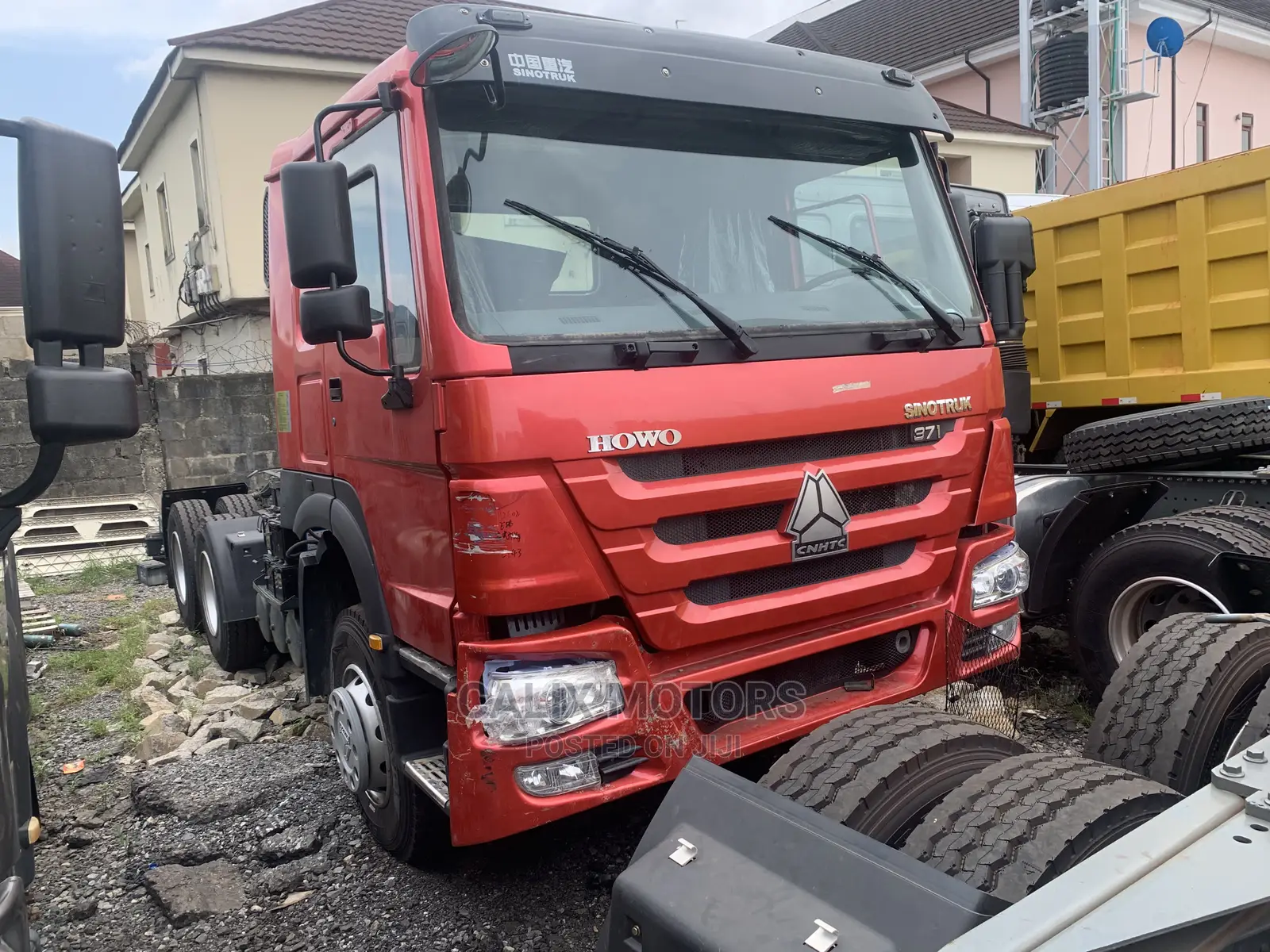 Foreign Used Howo CNHTC Truck Head Red Color