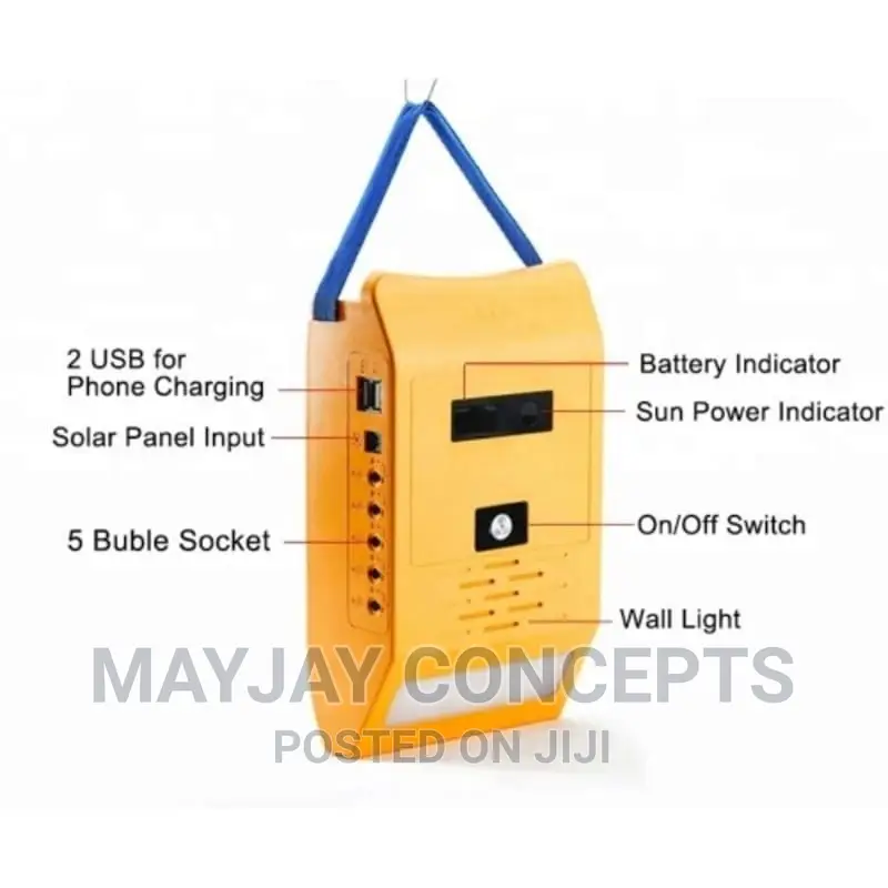 Multifunctional Solar Power Kit Mobile-3bulb and 2-Usb Space