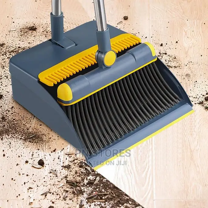 Brush Broom and Foldable Dustpan Parker