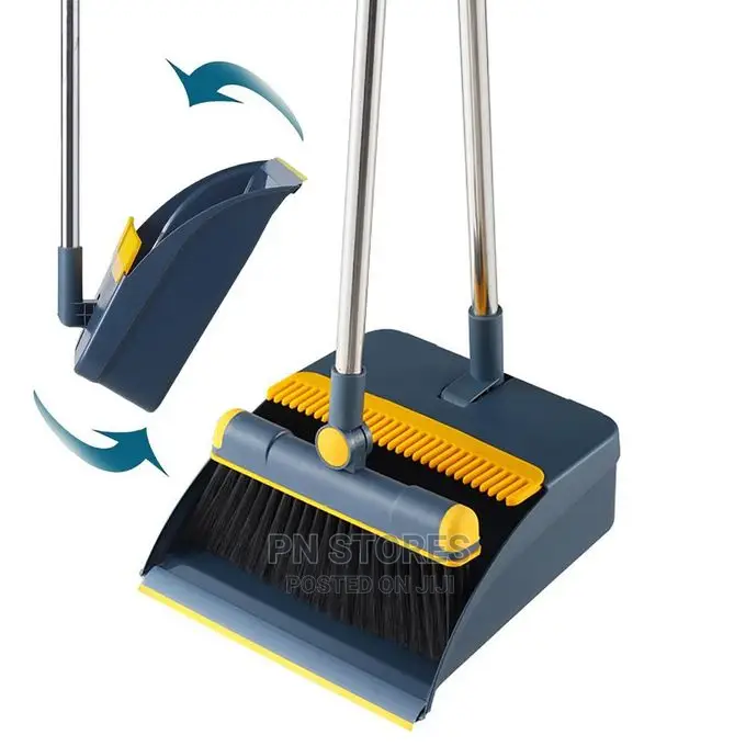 Brush Broom and Foldable Dustpan Parker