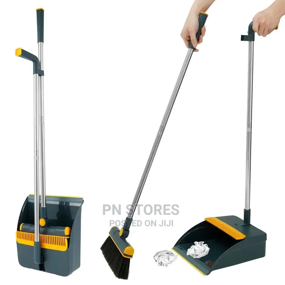 Brush Broom and Foldable Dustpan Parker