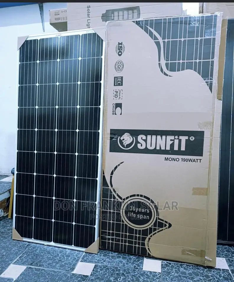 190watts Sunfit Mono Brand New Solar Panel