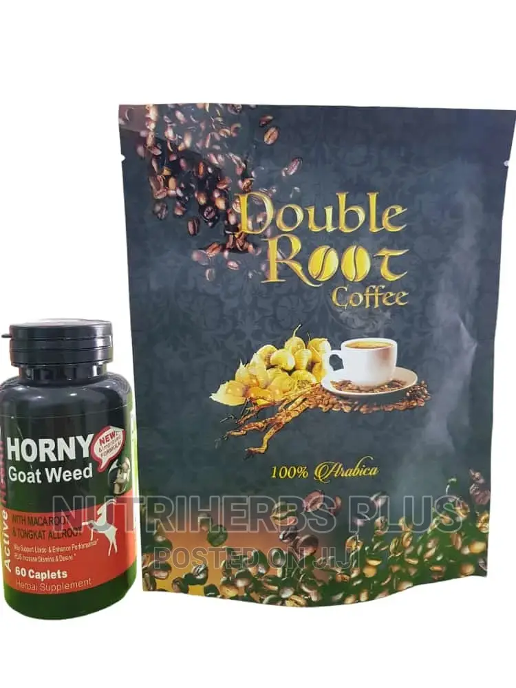 Horny Goat Weed + Double Root Coffee Best Men Libido Booster