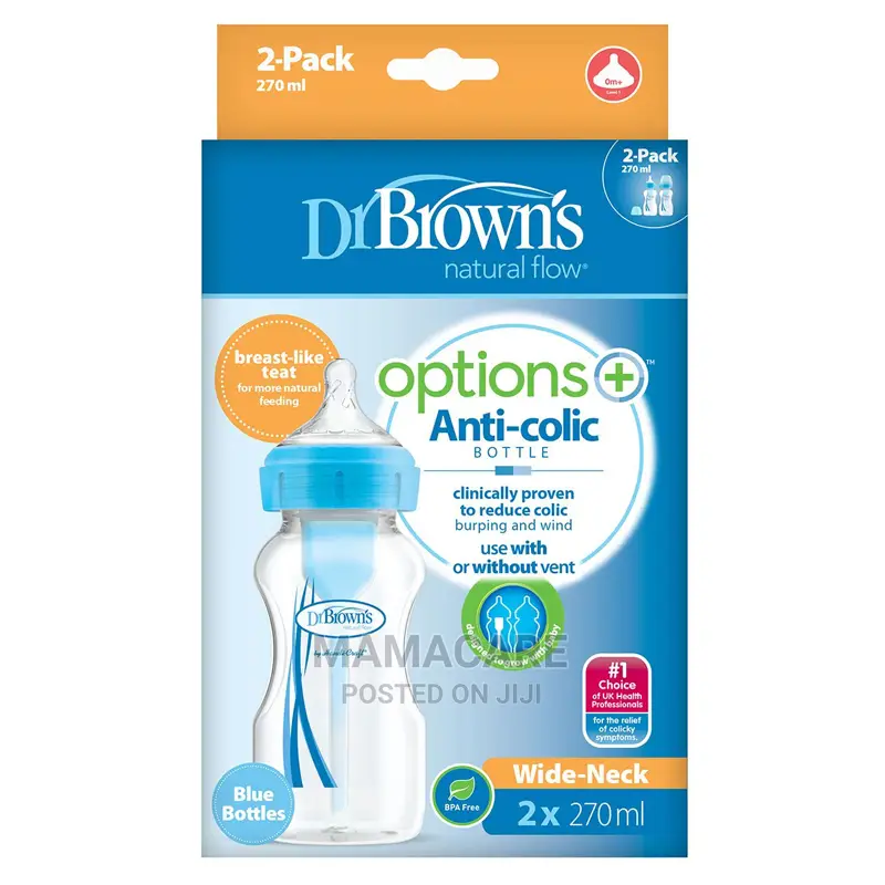 Dr. Brown's Options+ Bottle Blue 270ml 2pk