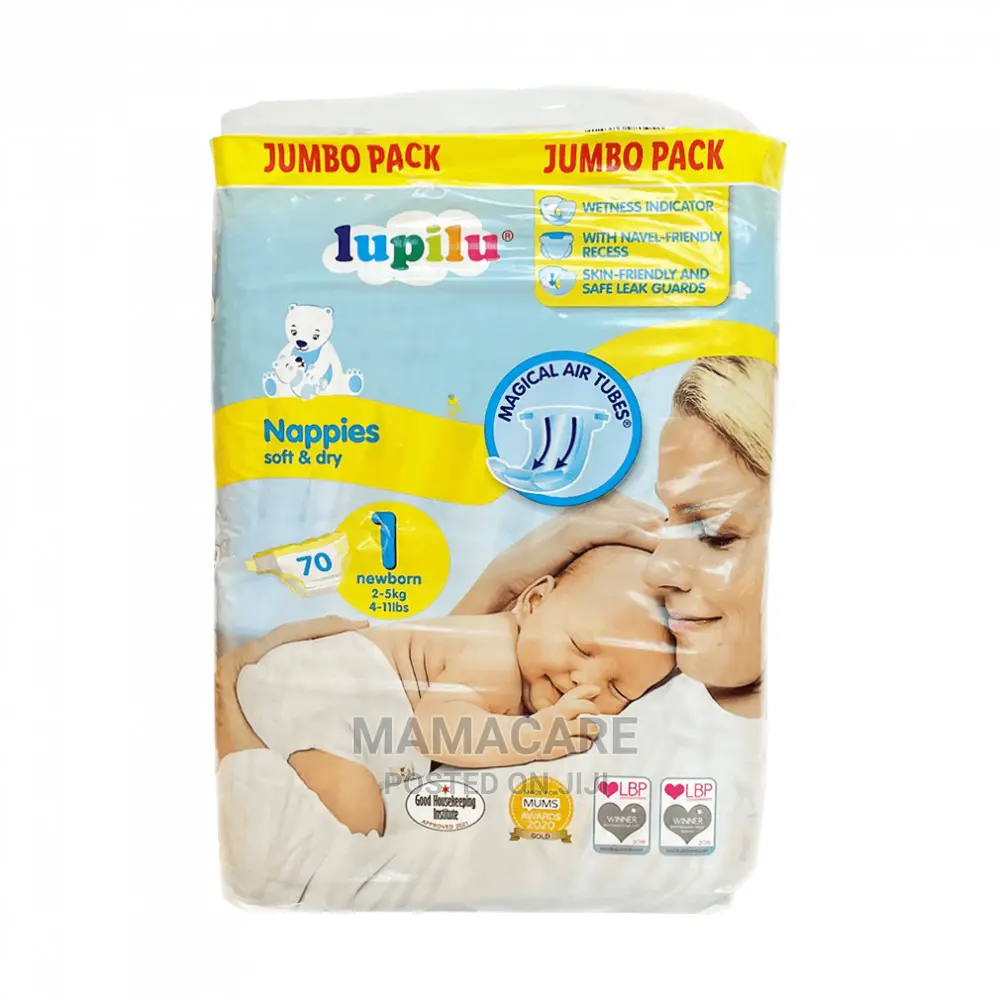 Newborn Jumbo Pack 70 Nappies Size 1