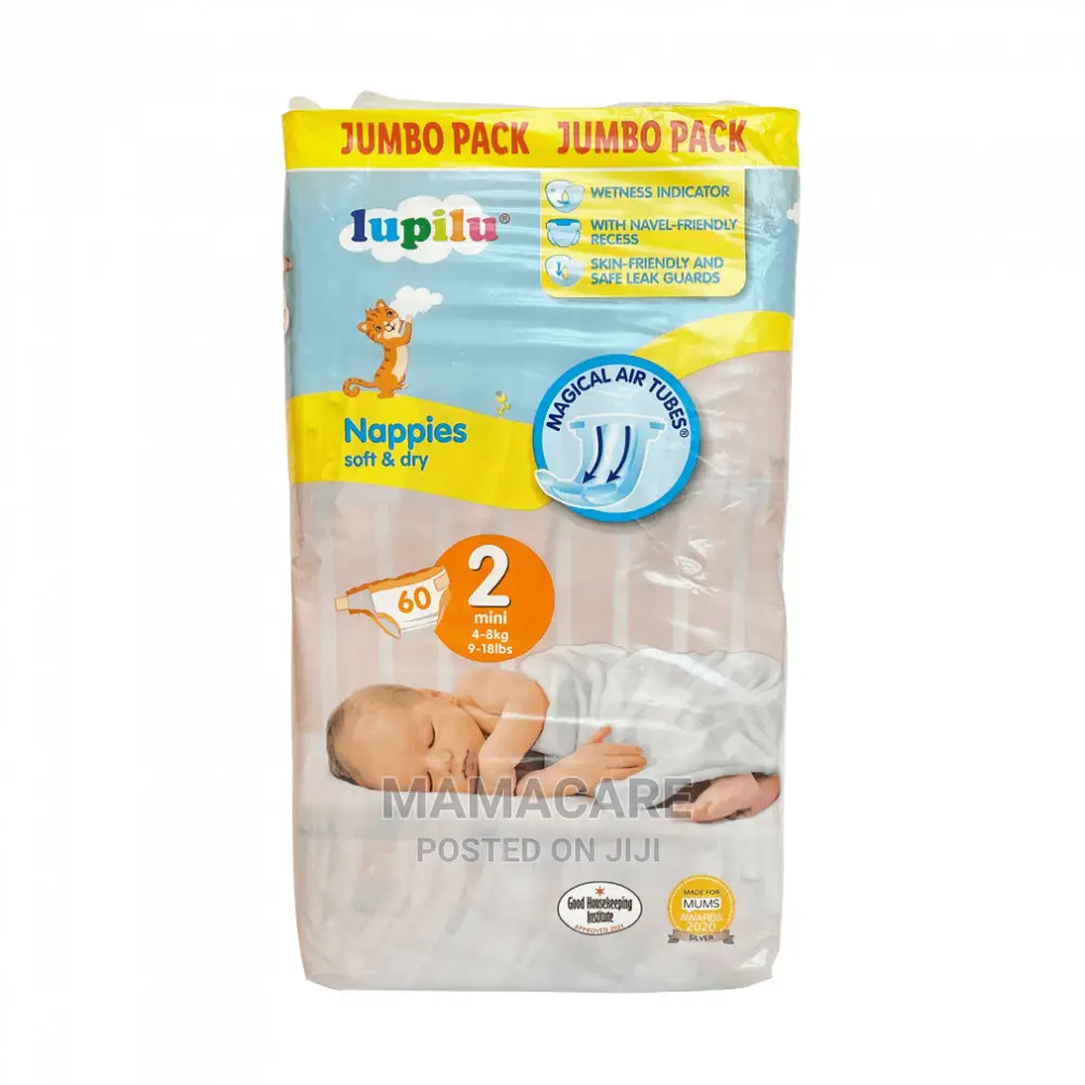 Newborn Jumbo Pack 60 Nappies Size 2