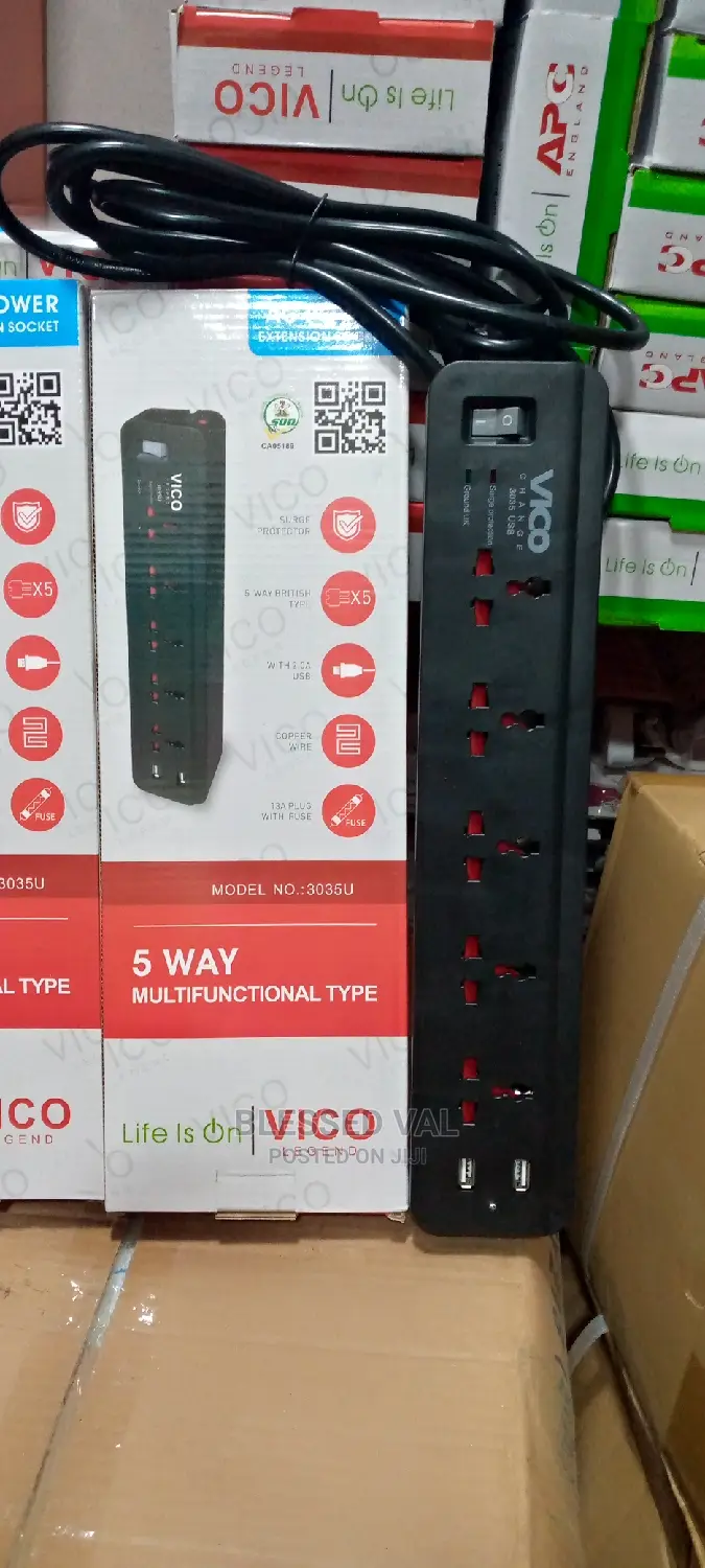 Vico 5 Way Extension Original With 2 USB L