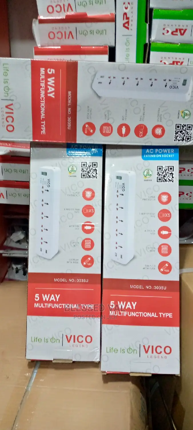 Vico 5 Way Extension Original With 2 USB L