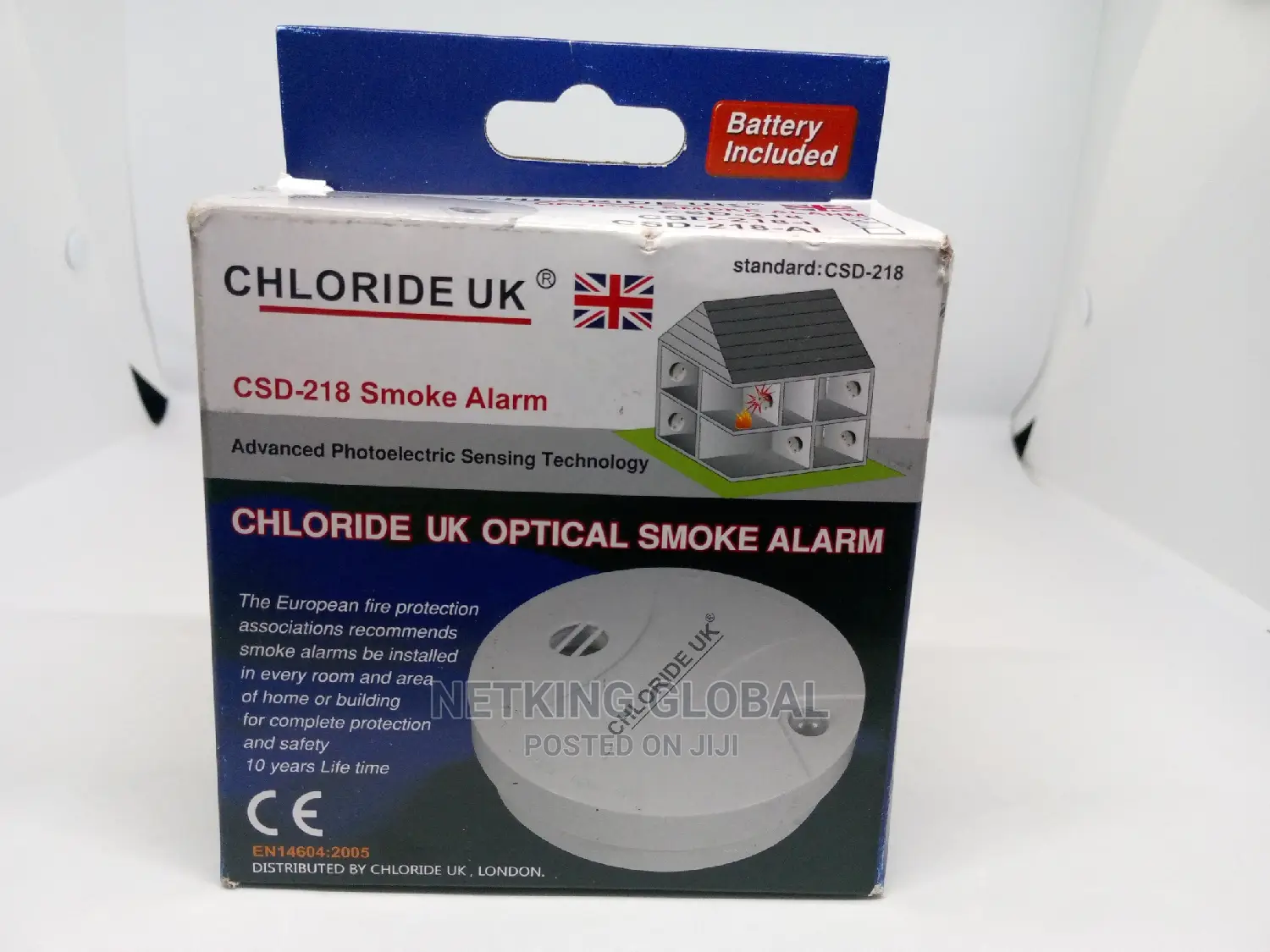 Chlorine UK SOMKE DETECTOR (Stand Alone)