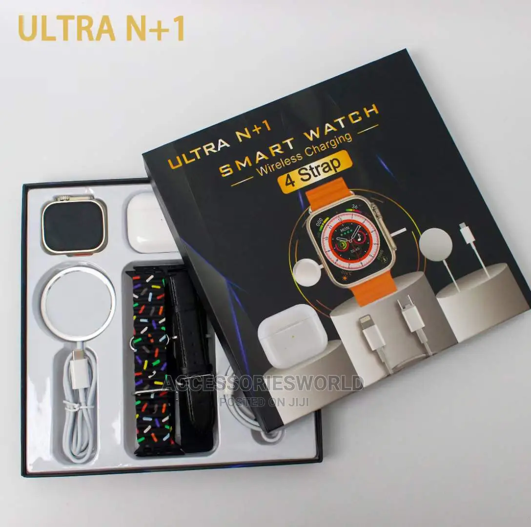 ULTRA N+1 Smartwatch Wireless Charging +Straps +Airpods