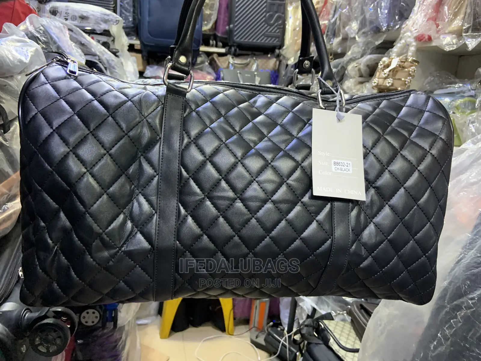 Medium Size Channel Inspired Quality Imported Duffel Bag
