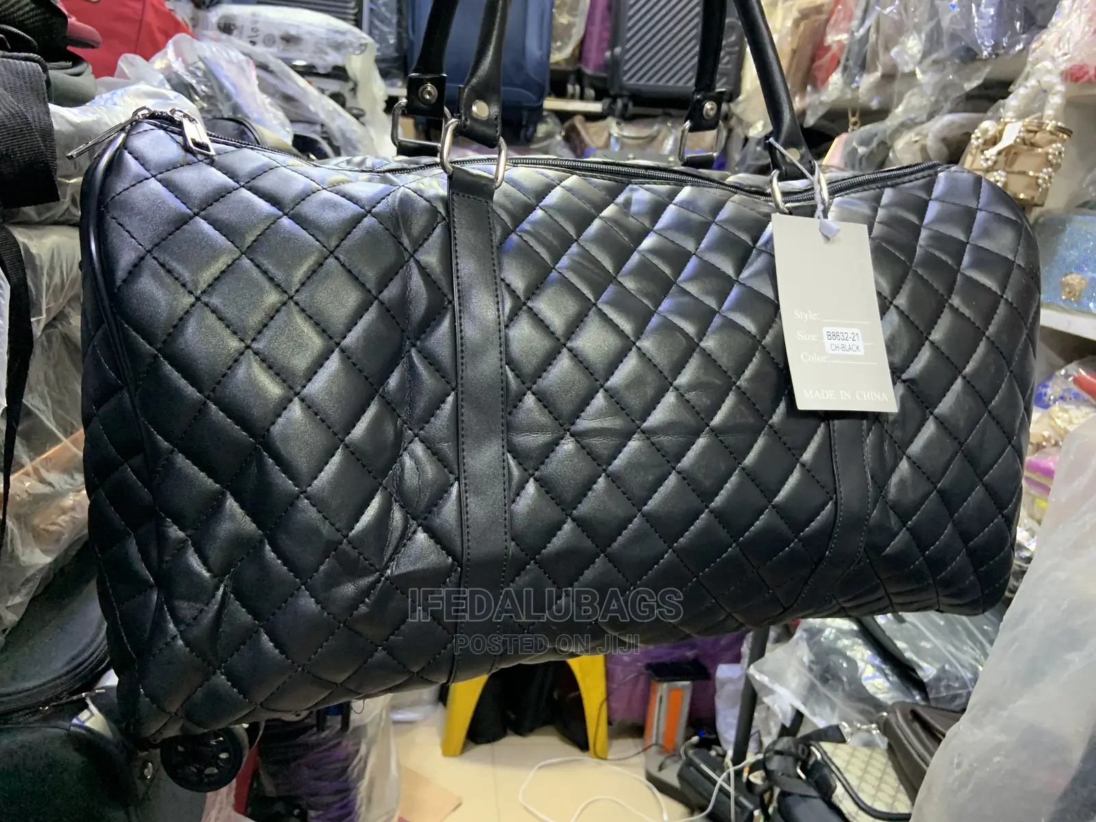 Medium Size Channel Inspired Quality Imported Duffel Bag