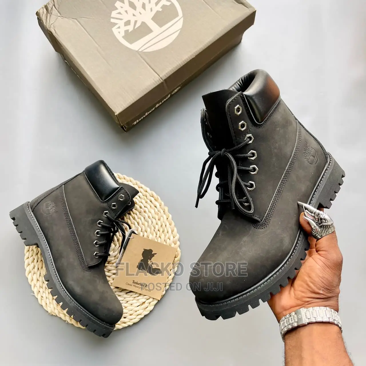 Original Timberland M Icon 6 Inch Black Boot