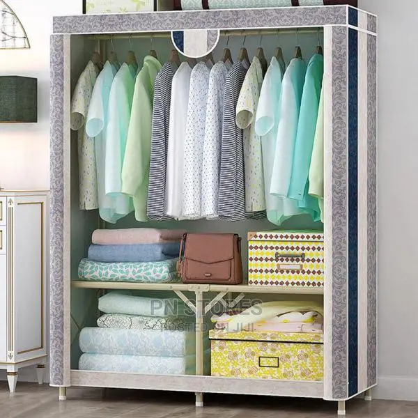 Zipper Wardrobe Clothes Storage Closet (Steel)