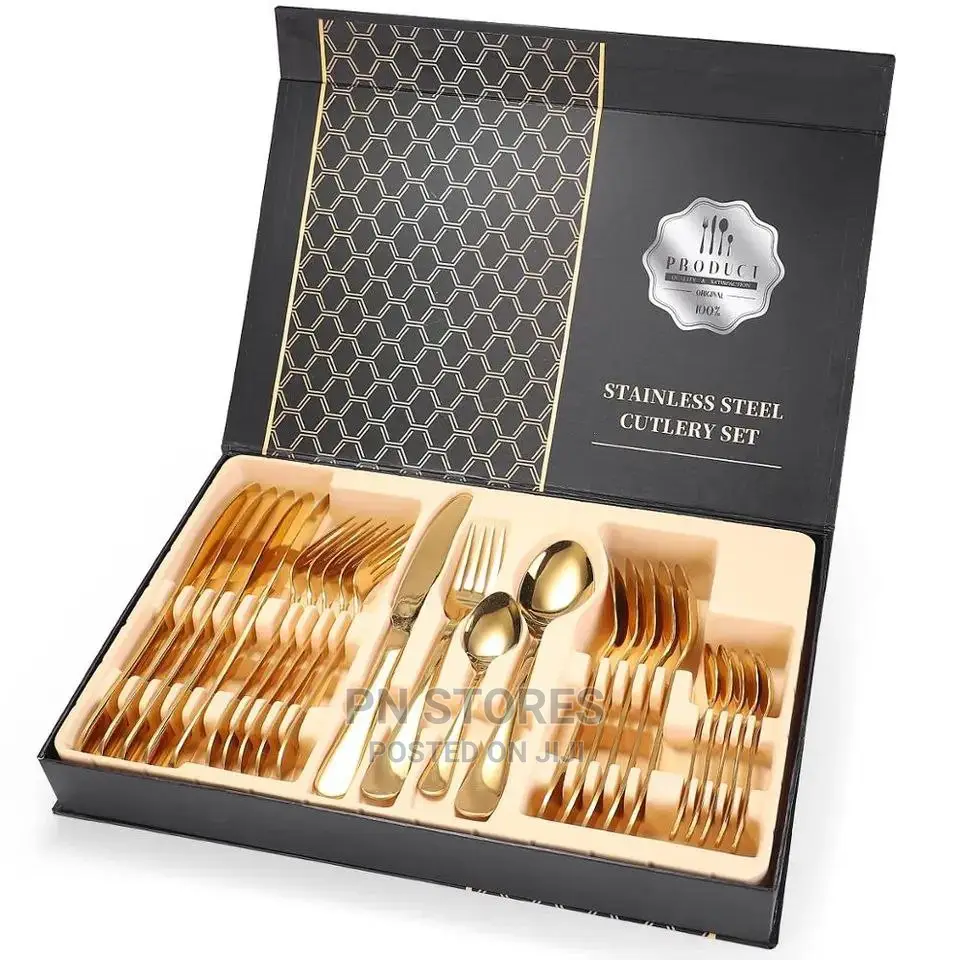 24 PCS Diner Cutlery Set Spoons, Knives and Forks