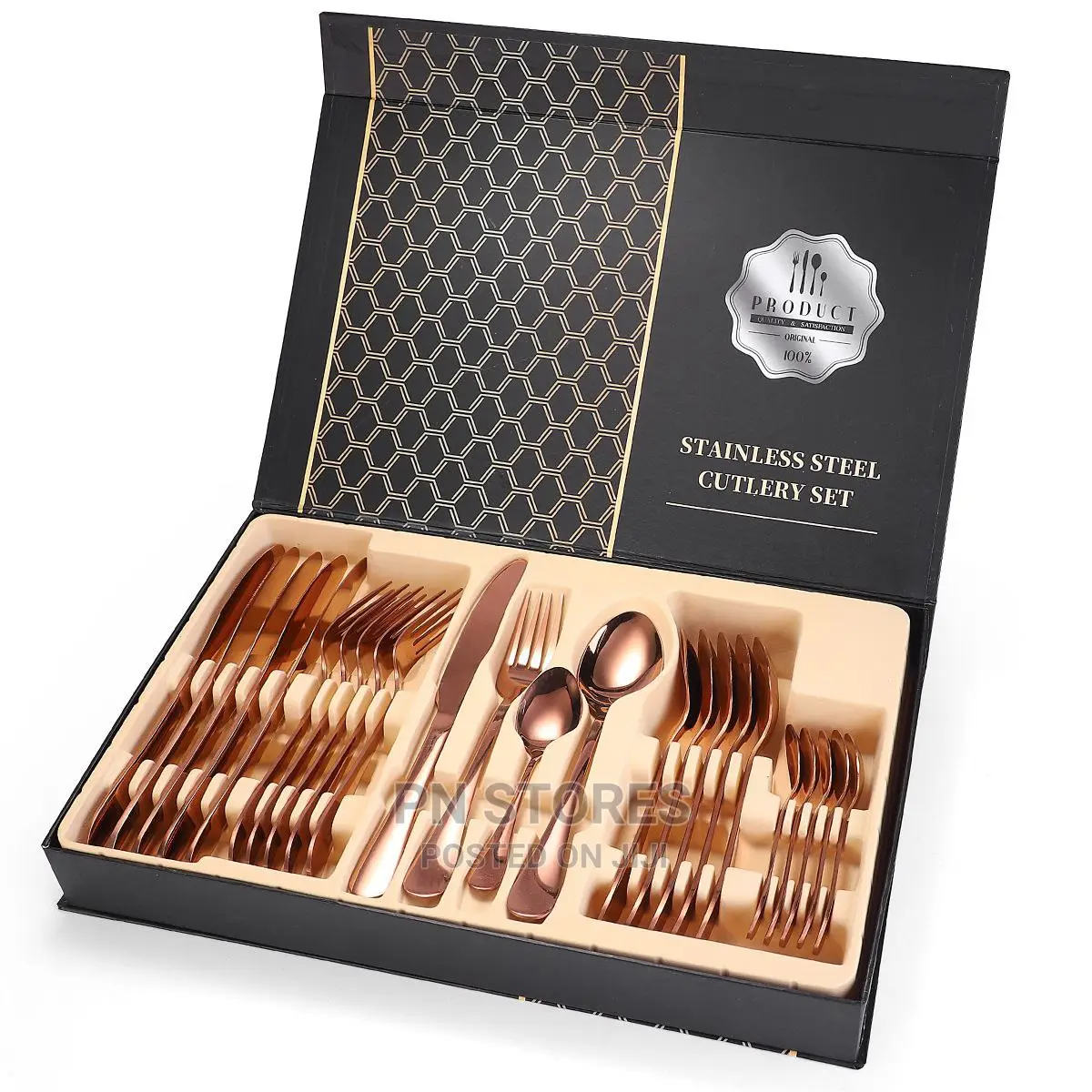 24 PCS Diner Cutlery Set Spoons, Knives and Forks