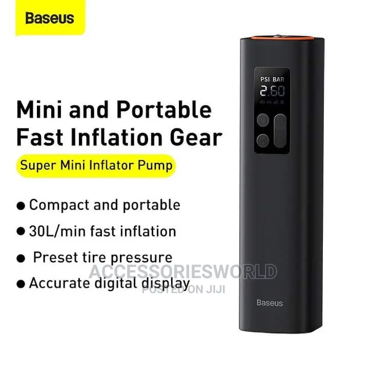Baseus Super Mini Inflator Pump Car Air Compressor