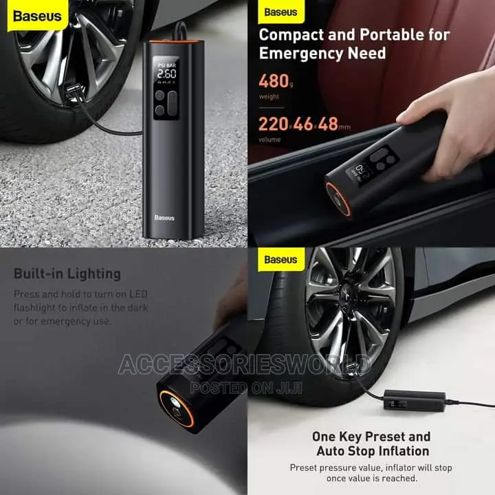 Baseus Super Mini Inflator Pump Car Air Compressor