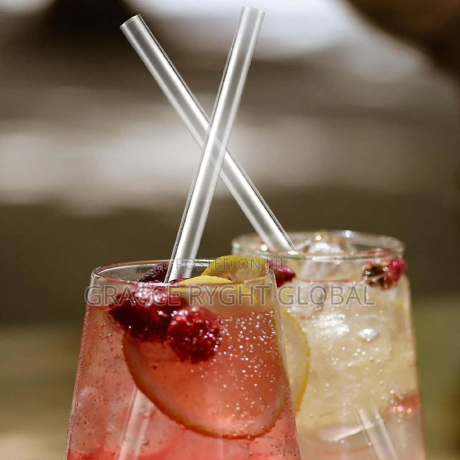 Reusable Glass Straw With Brush