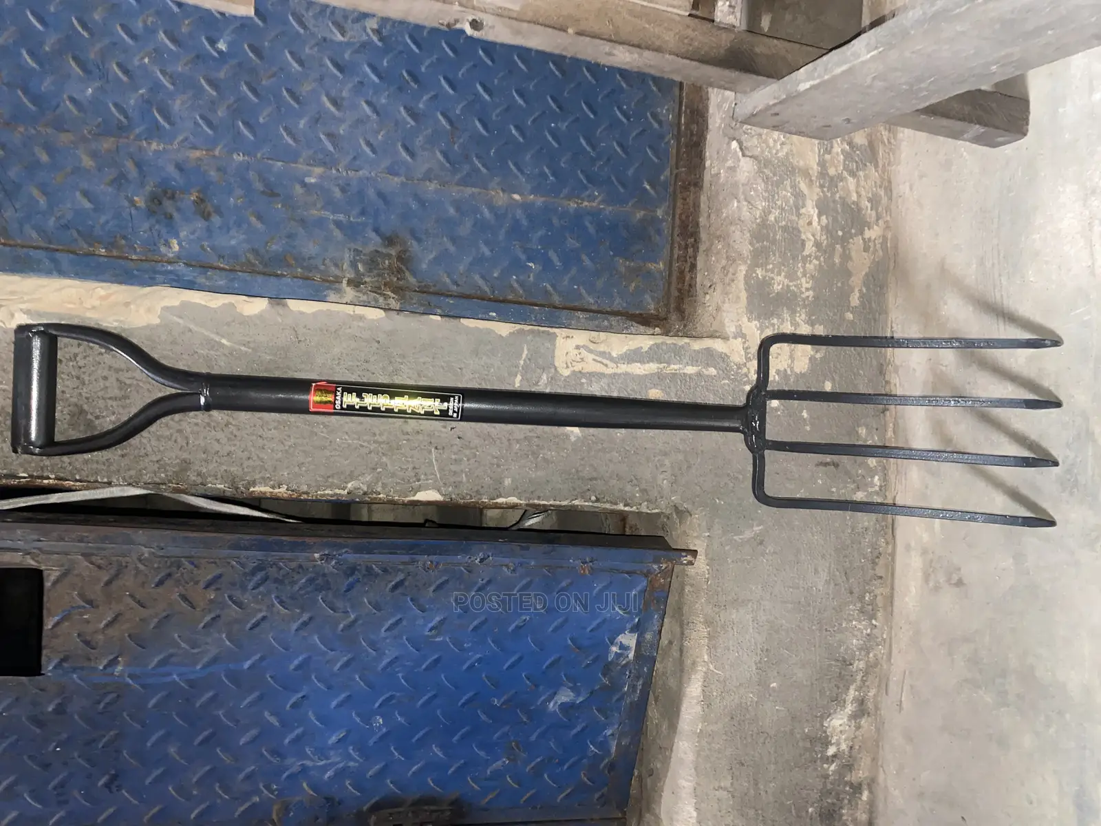 Garden Digging Fork Steel Handle Professional