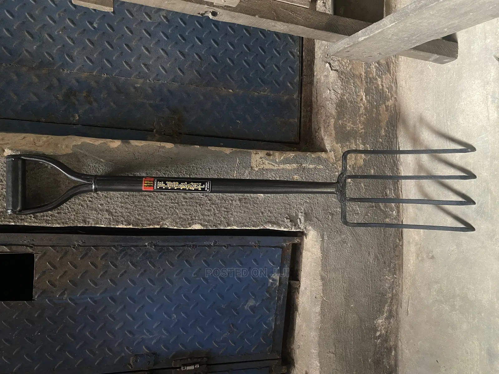 Garden Digging Fork Steel Handle Professional