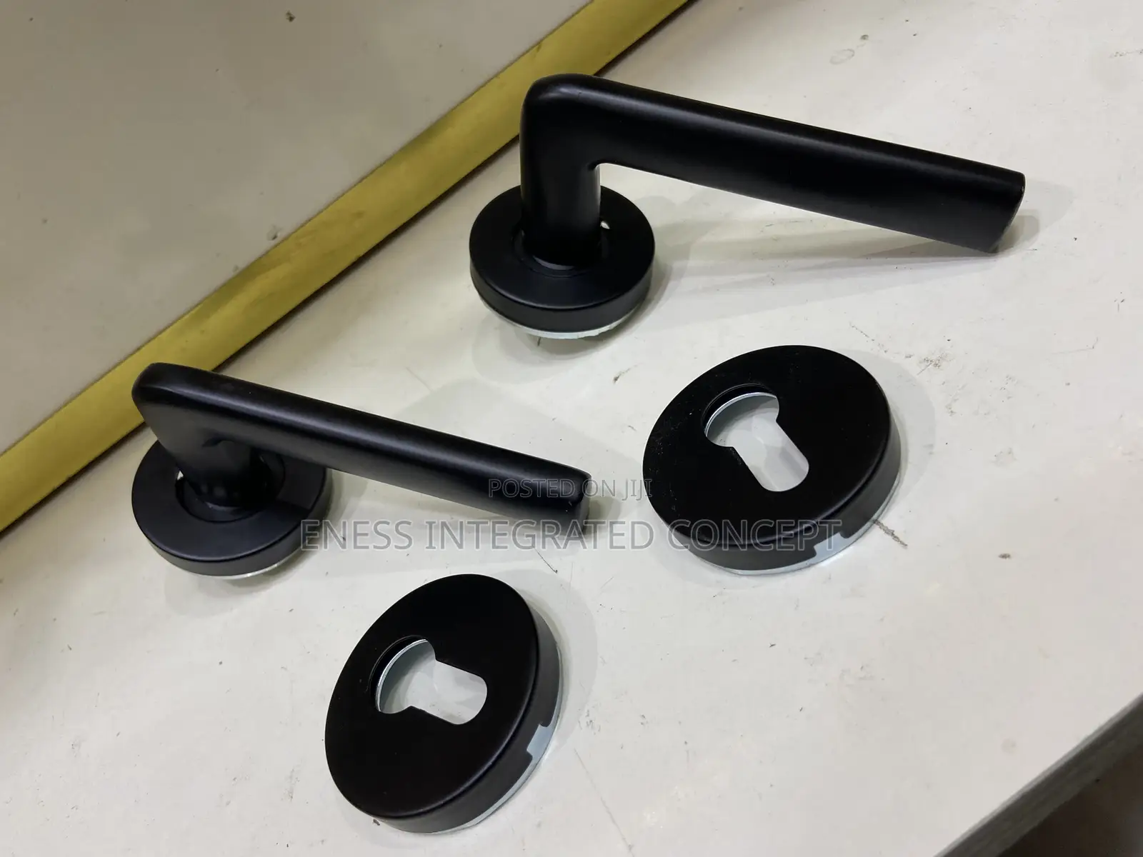 Black Coated Lock Set